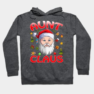 Aunt Santa Claus Christmas Matching Costume Hoodie